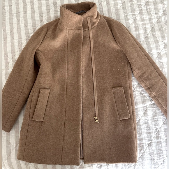 Camel cocoon coat, size 4 petite (J.Crew) - Picture 1 of 2